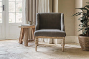 Elbu Deconstructed Jacquard Weave Armchair - Charcoal