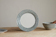 Juniper Drop Side Plate - Cream & Juniper