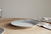 Juniper Drop Side Plate - Cream & Juniper