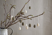 Piani Mini Hanging Paper Decoration - Natural & Moss - (Set of 12)