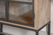 Nirvi Wood & Iron Cabinet - Black