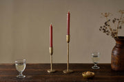 Rustic Soy Blend Dinner Candles - Rust (Set of 2)