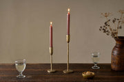 Rustic Soy Blend Dinner Candles - Rust (Set of 2)